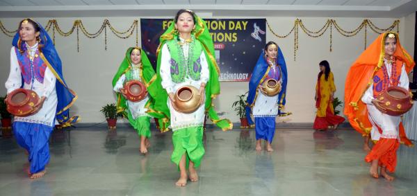 University Students perform during the celebrations of first Foundation Day of College of Animal Biotechnology on 3rd March,2021